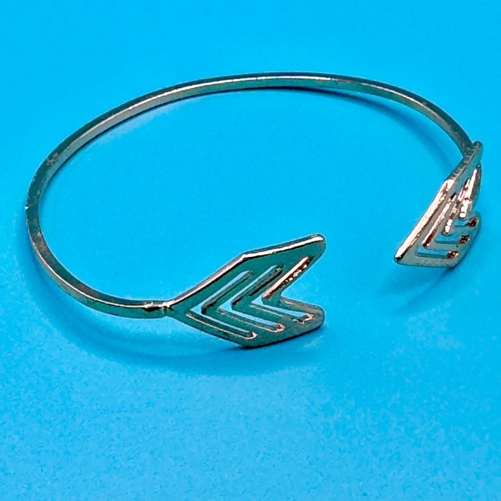 Gold Plated Arrow Cuff Bracelet